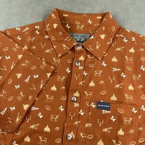 BURLEBO Men's university of Texas Longhorns short sleeve shirt size medium great
